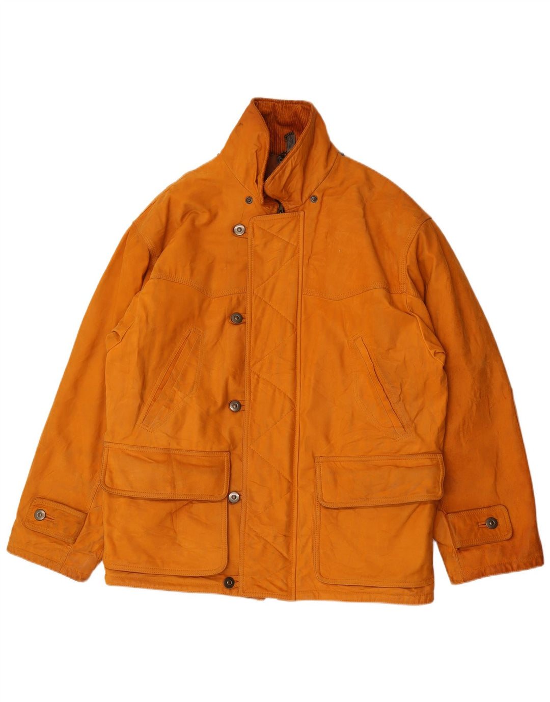 Vintage Herren Lederjacke IT 50 Großes braunes Leder