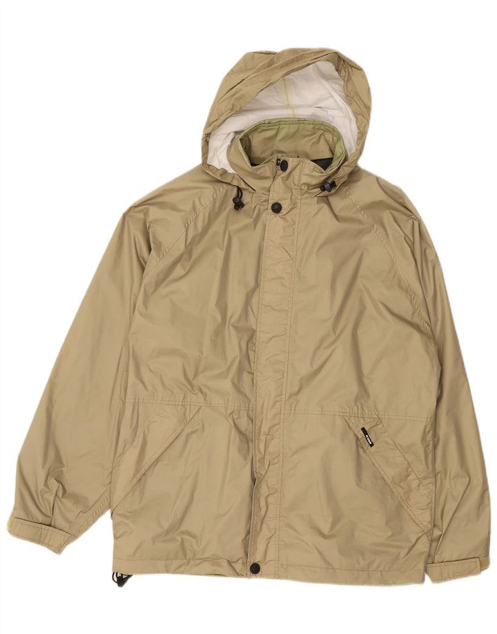 K-Way Herren-Regenjacke mit Kapuze, UK 38, Medium Khaki, Polyamid
