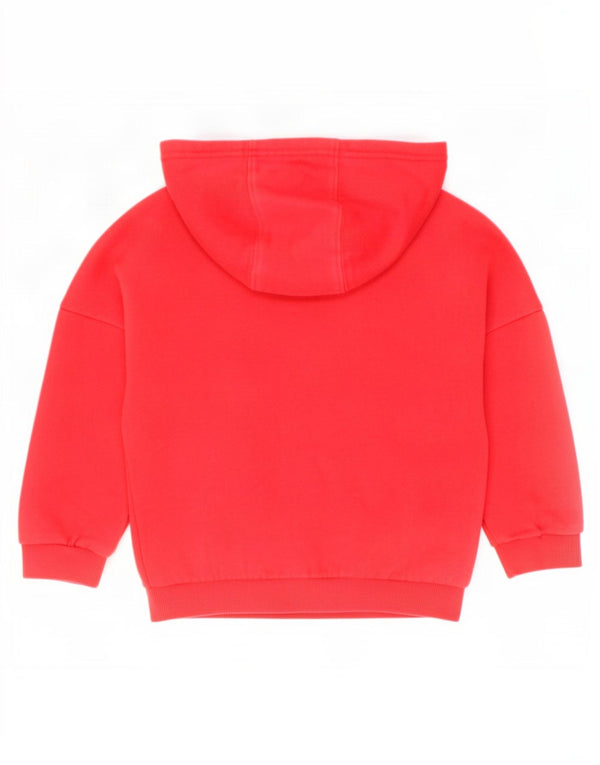 Adidas Mädchen Kapuzenpullover, 3–4 Jahre, rote Baumwolle