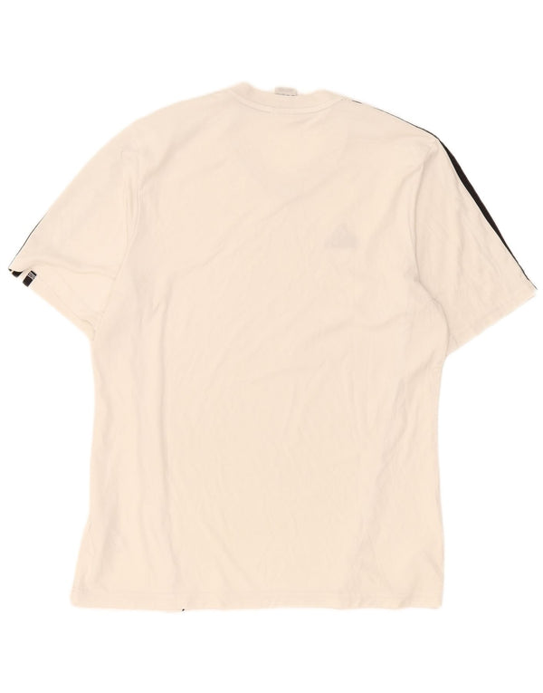 Adidas Herren Climalite T-Shirt Top Large Weiß Polyester