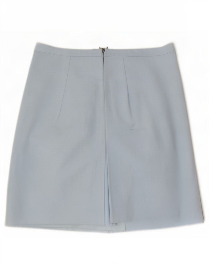 Vintage Damen A-Linie Rock Groß W34 Blau