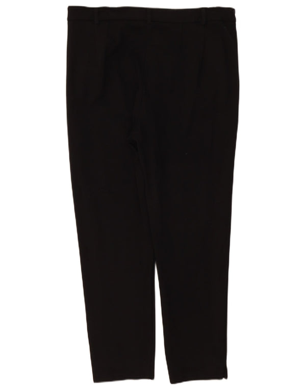 Marks & Spencer Damen Anzughose mit hoher Taille, UK 16, Größe L, W36, L27, Schwarz
