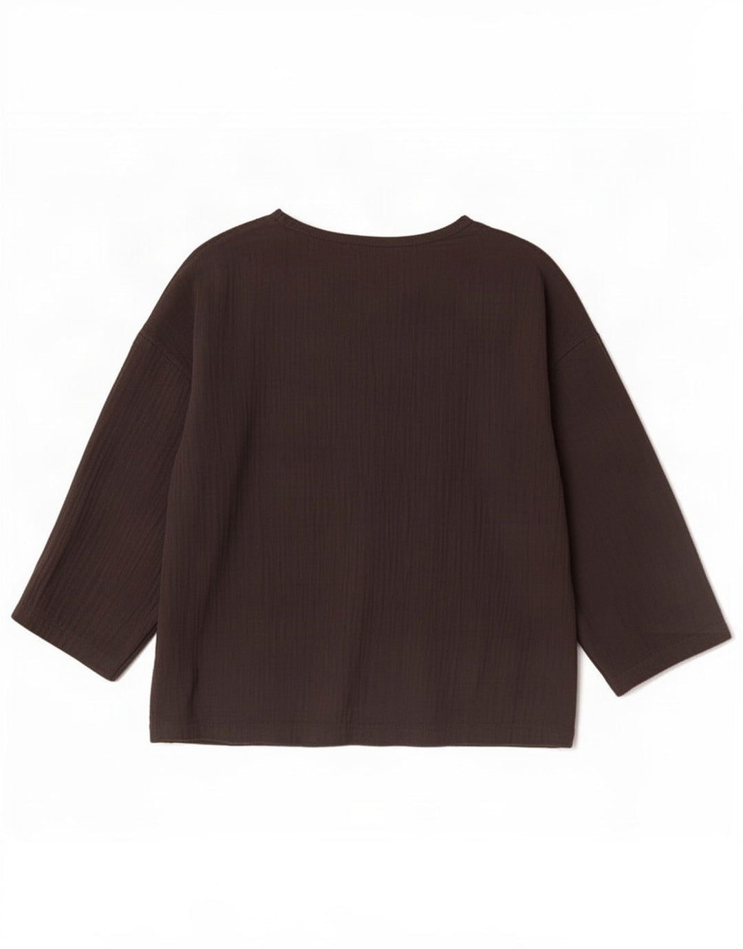 Zara Damen-Blusenoberteil mit 3/4-Ärmeln, übergroß, Gr. 12, mittelschwarz
