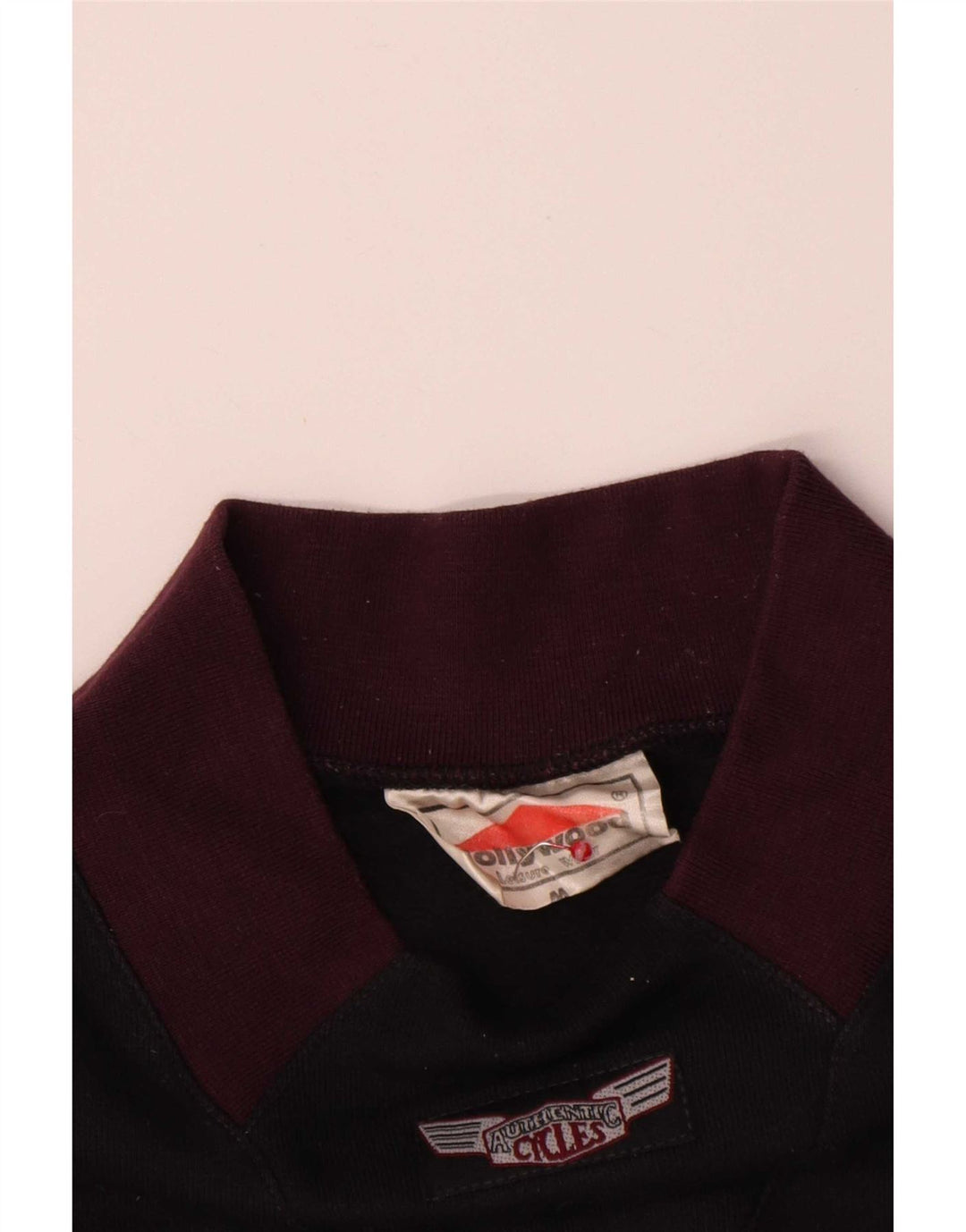 Vintage Herren Sweatshirt Pullover Medium Schwarz Colourblock Baumwolle