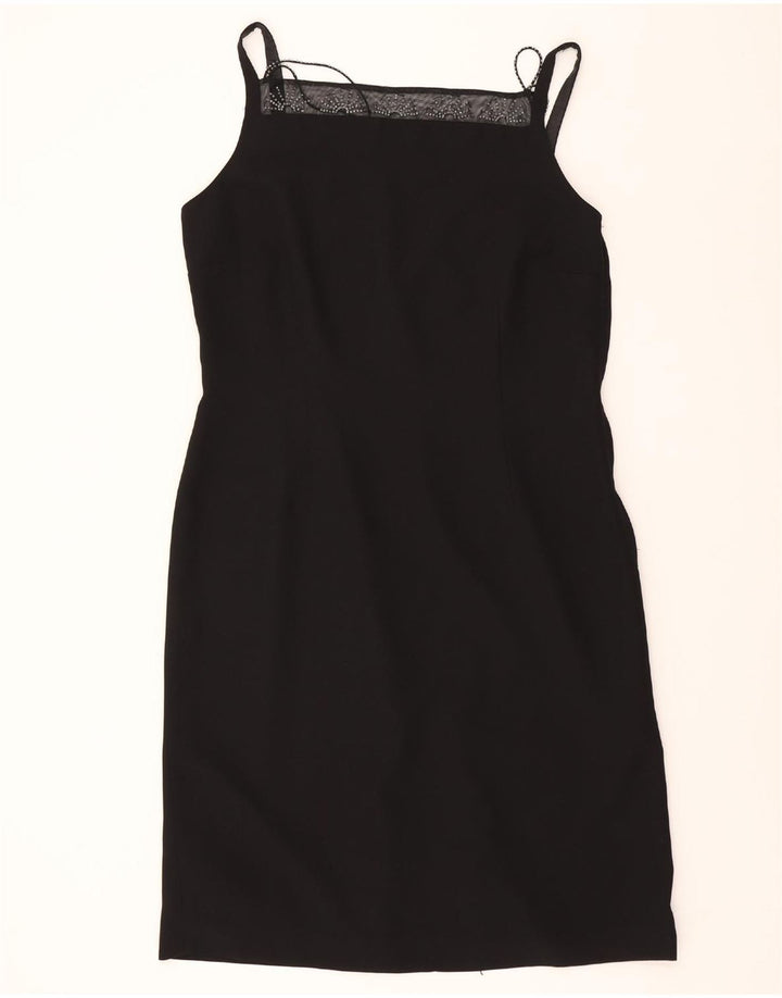 PRINCIPLES Womens Sleeveless Sheath Dress UK 16 Large Black Polyester Vintage Principles and Second-Hand Principles from Messina Hembry 