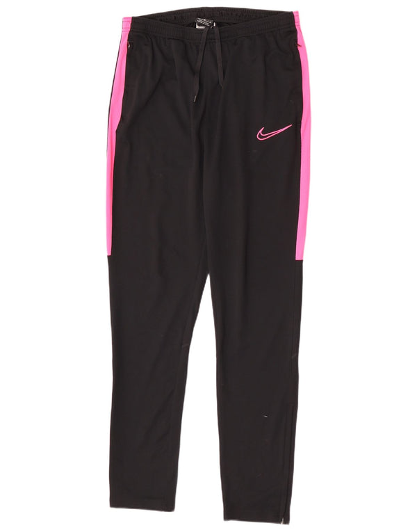 Nike Damen Dri Fit Trainingshose UK 14 Mittelschwarz Farbblock