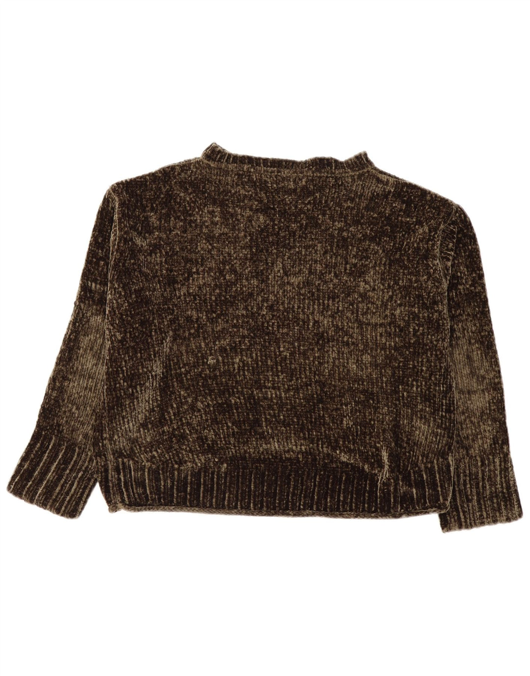 Zara Damen-Pullover, übergroß, bauchfrei, U-Boot-Ausschnitt, Gr. 14, mittleres Khaki