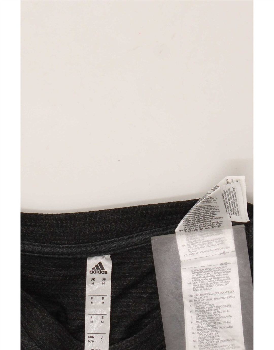 Adidas Herren T-Shirt Top Mittelgrau geflecktes Polyester