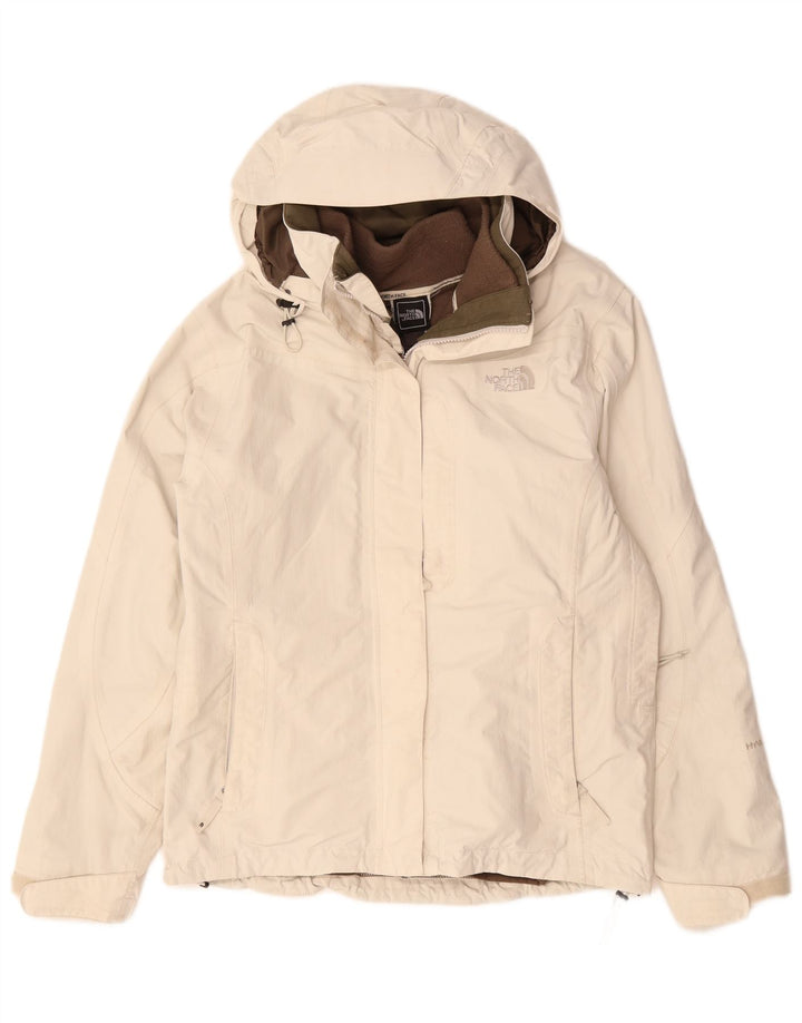 The North Face Damen-Windbreaker-Jacke UK 14 Medium Off White Polyester