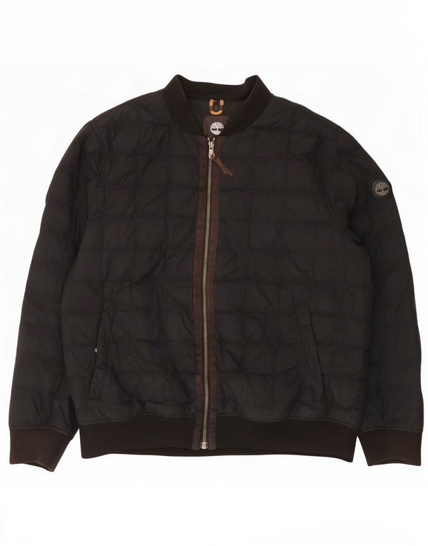Timberland Herren Wattierte Jacke UK 42 XL Schwarz Nylon