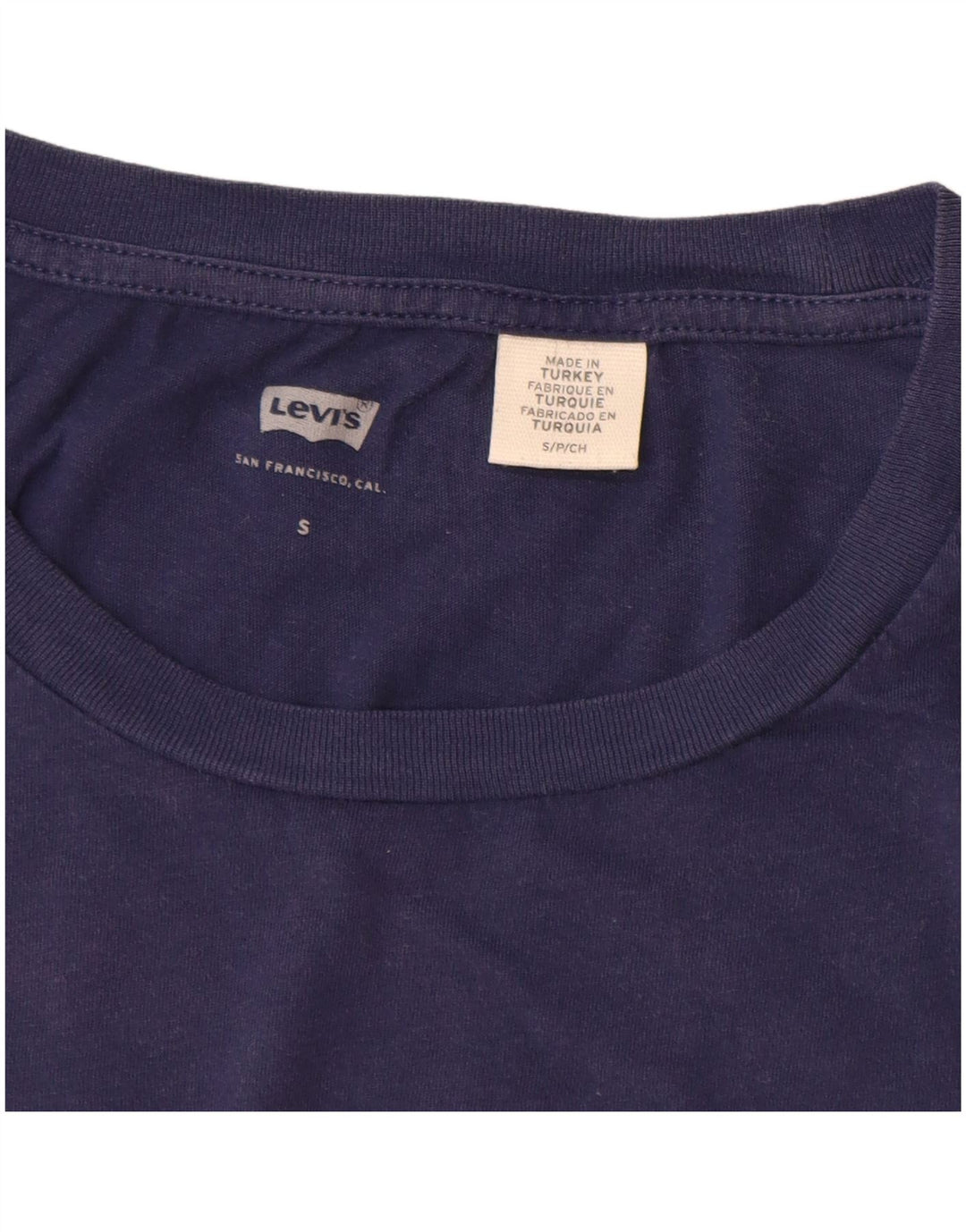 LEVI'S Damen-T-Shirt mit Grafik, UK 10, Größe S, Marineblau, Baumwolle