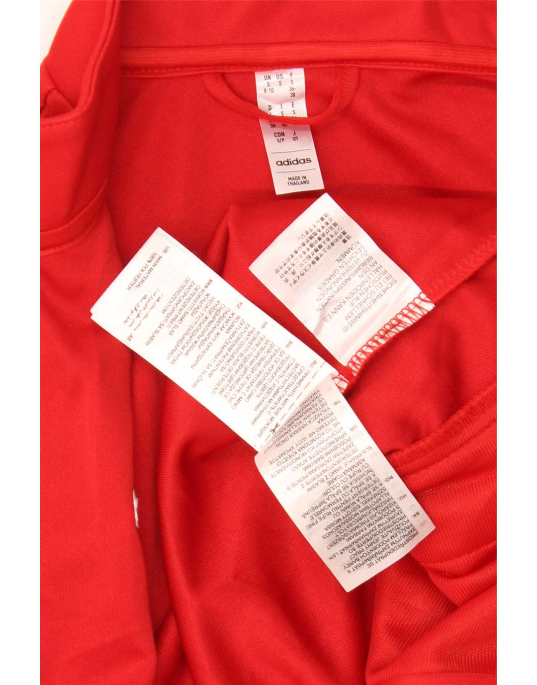 Adidas Damen Aeroready Trainingsanzug Top Jacke UK 8/10 Small Rot Polyester