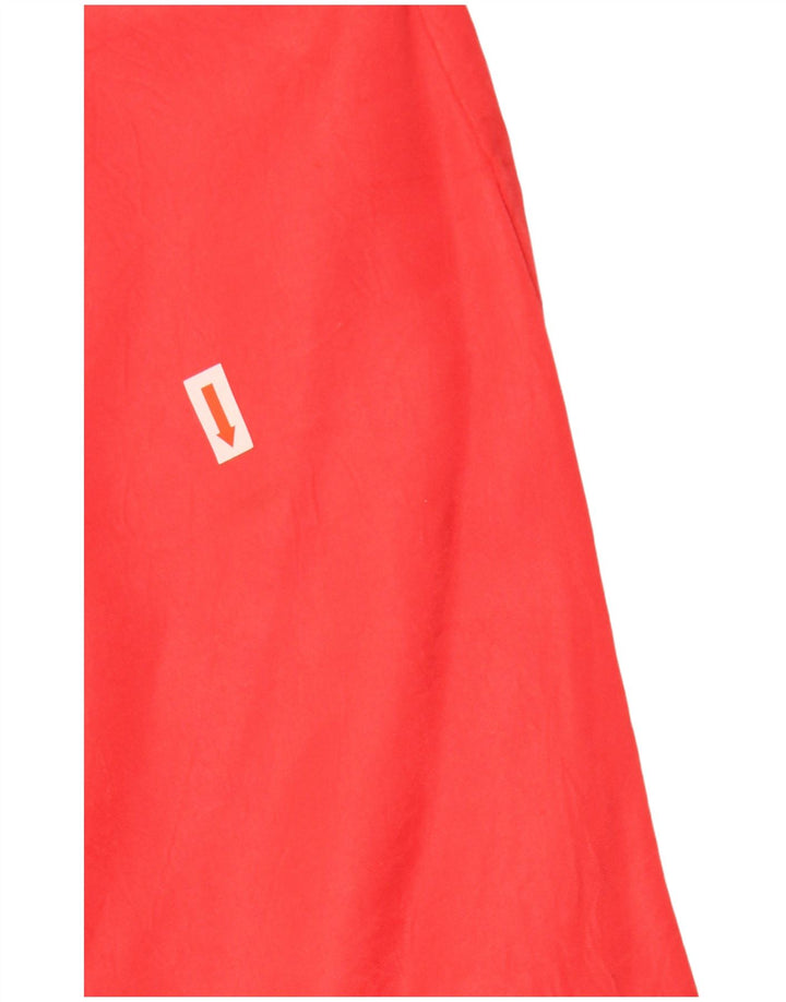 Zara Damen Asymmetrischer Minirock Medium W28 Rote Viskose