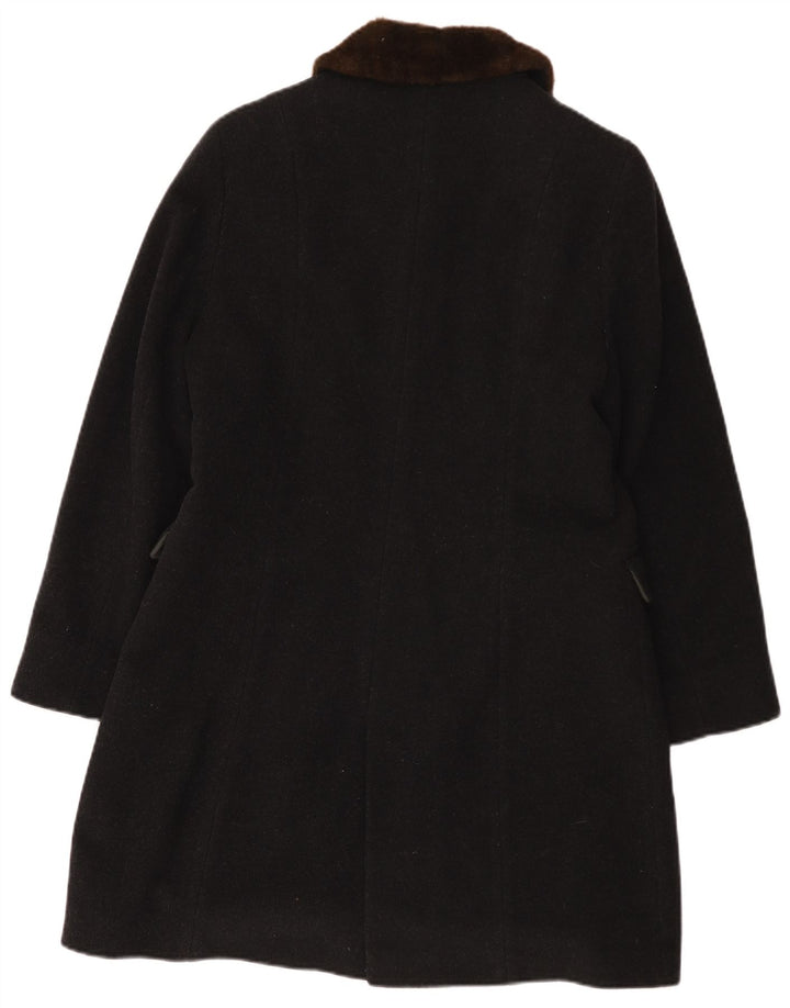 Gil Bret Damenmantel UK 14 Mittelschwarze Wolle