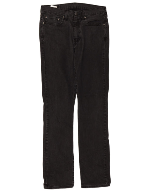 Levi's Herren 514 Straight Jeans W32 L34 Schwarze Baumwolle