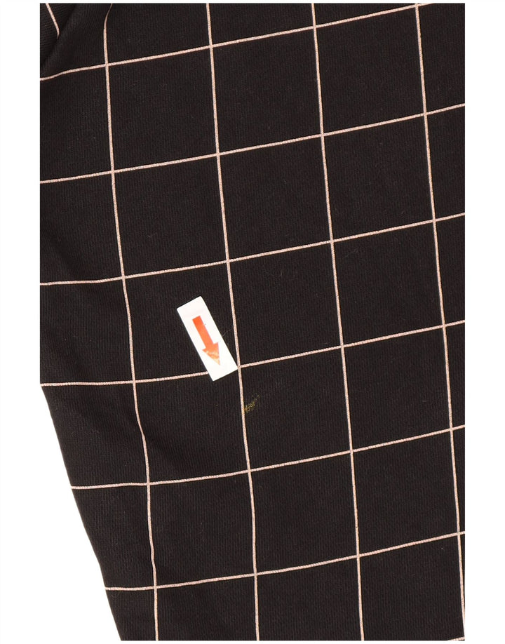 Fila Herren-Kapuzenpullover mit Grafik, klein, schwarz, kariert, Baumwolle