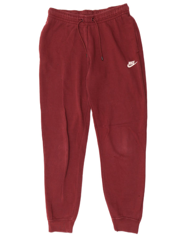 Nike Damen-Trainingshose, Jogginghose, UK 10, Größe S, Burgunderrot, Baumwolle