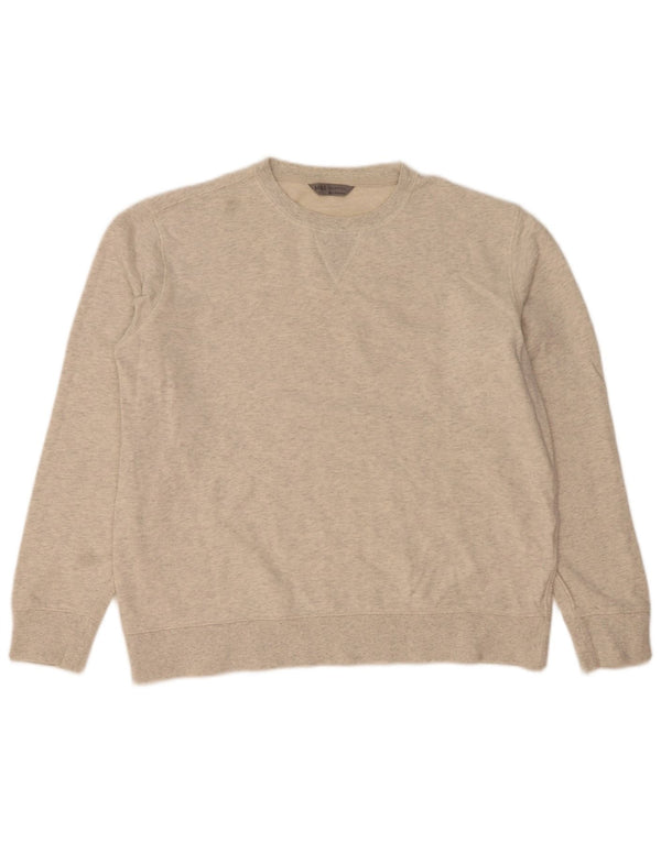 Marks & Spencer Damen Sweatshirt Pullover UK 18 XL Grau gefleckte Baumwolle