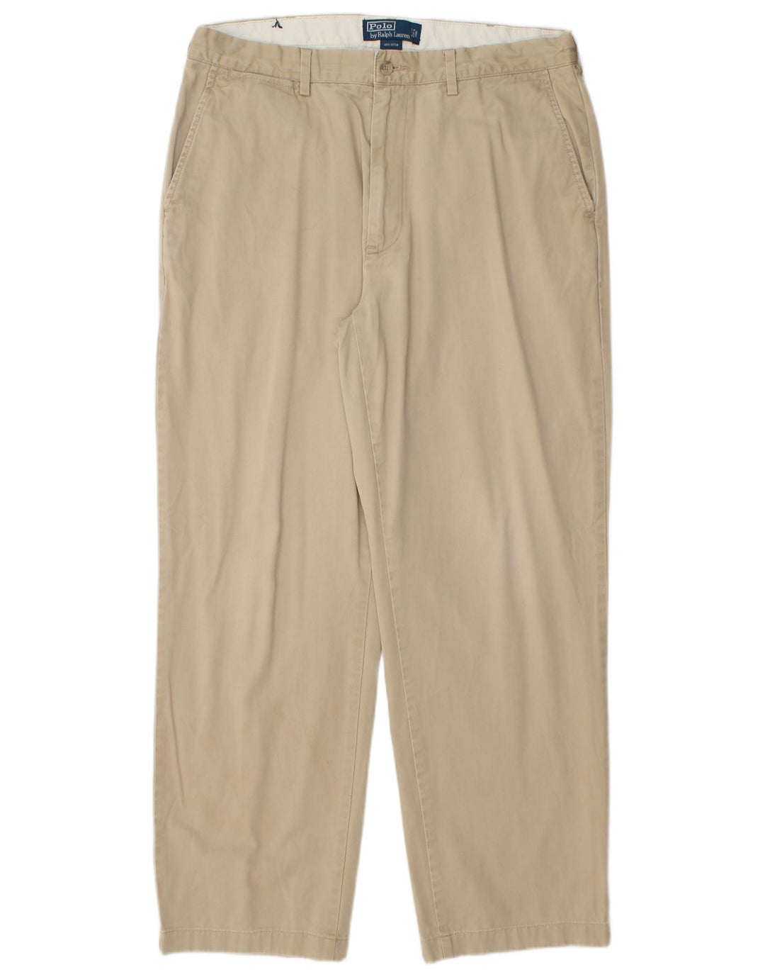 POLO RALPH LAUREN Herren gerade Chinohose W35 L30 Beige Baumwolle