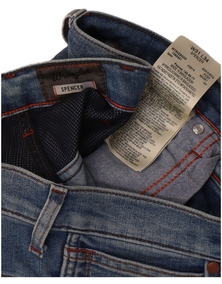 Wrangler Herren Spencer Slim Jeans W31 L30 Blaue Baumwolle