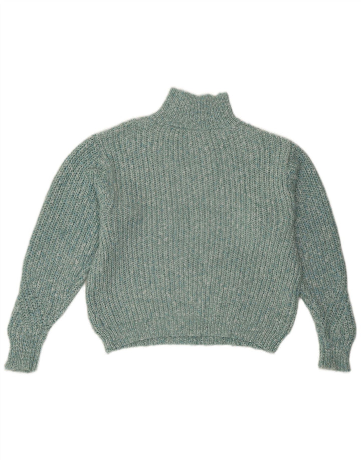 Marks & Spencer Rollkragenpullover für Damen, Gr. 10, Größe S, Türkis