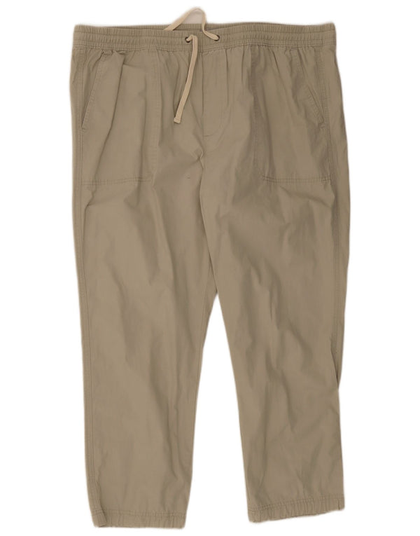 Marks & Spencer Herren Freizeithose W42 L29 Beige Baumwolle