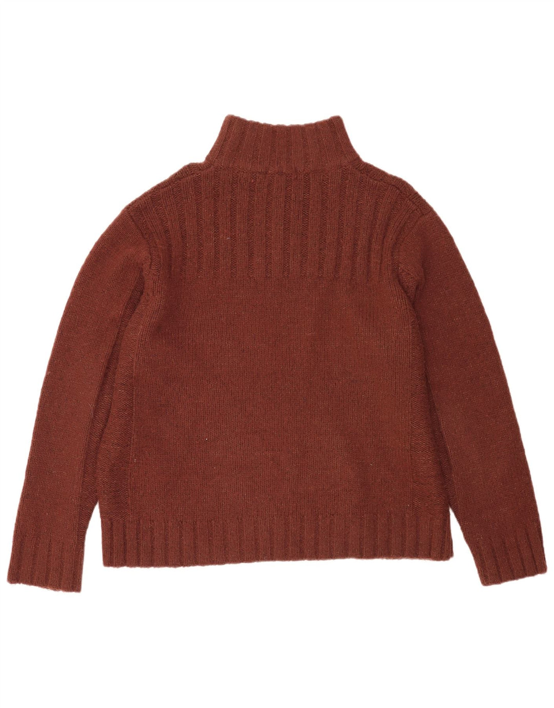 Marks & Spencer Herren-Pullover mit Reißverschluss, XL, braunes Acryl