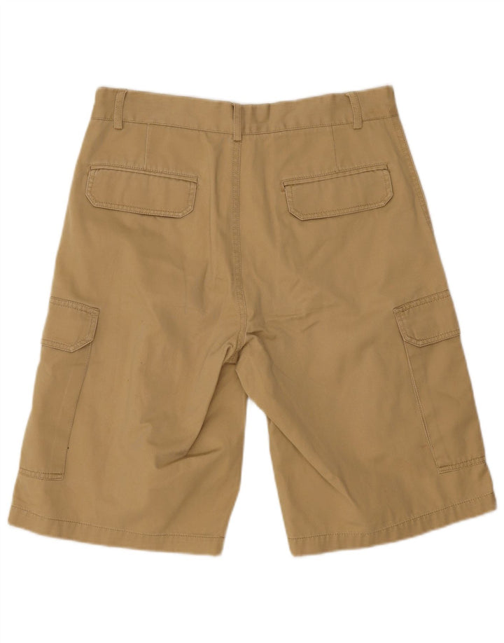 Vintage Herren Cargo Shorts IT 46 Small W30 Beige Baumwolle