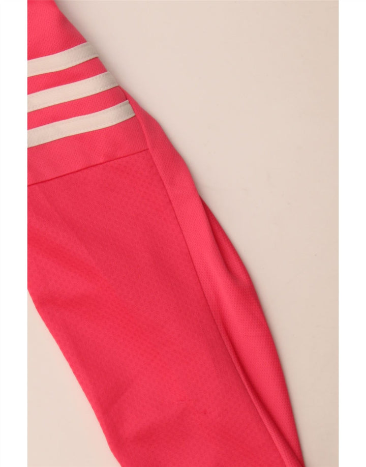 Adidas Damen Top Langarm UK 12/14 Mittelrosa Polyester