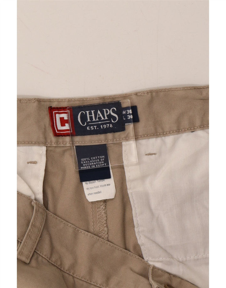 CHAPS Mens Straight Chino Trousers W36 L30 Beige Cotton Vintage Chaps and Second-Hand Chaps from Messina Hembry 