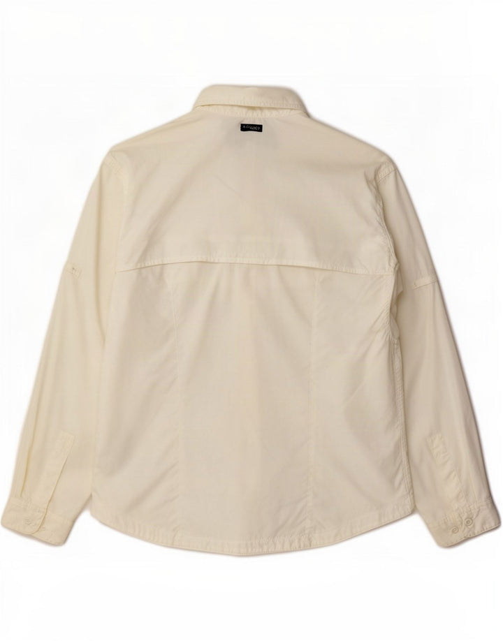 Columbia Damen-Hemd UK 16 Large aus weißem Nylon