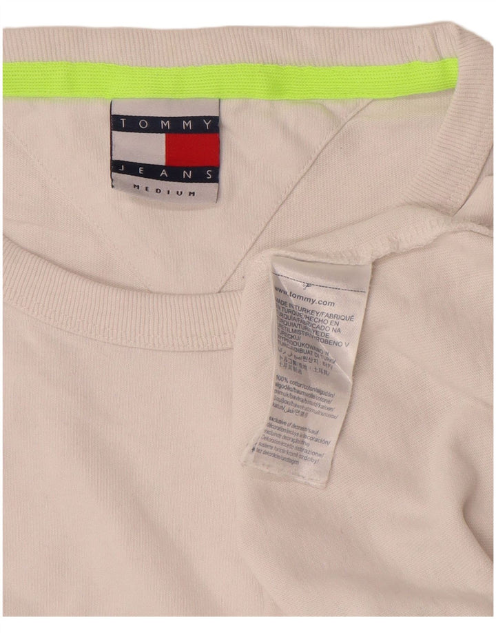 Tommy Hilfiger Herren-T-Shirt mit Grafik, mittelweiße Baumwolle