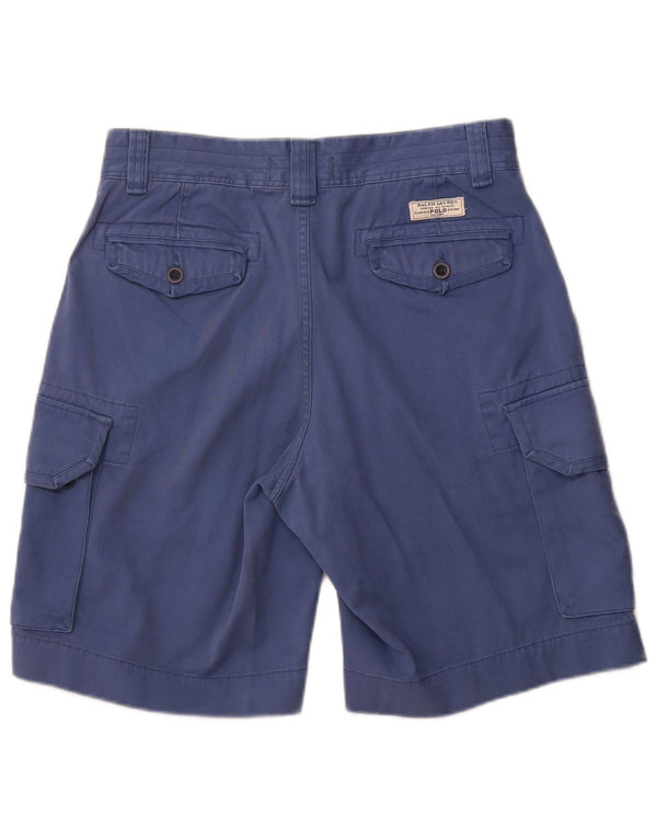 Polo Ralph Lauren Herren Cargoshorts W32 Mittelblaue Baumwolle