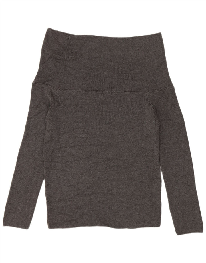 Marks & Spencer Rollkragenpullover für Damen, UK 12, mittelgraue Viskose