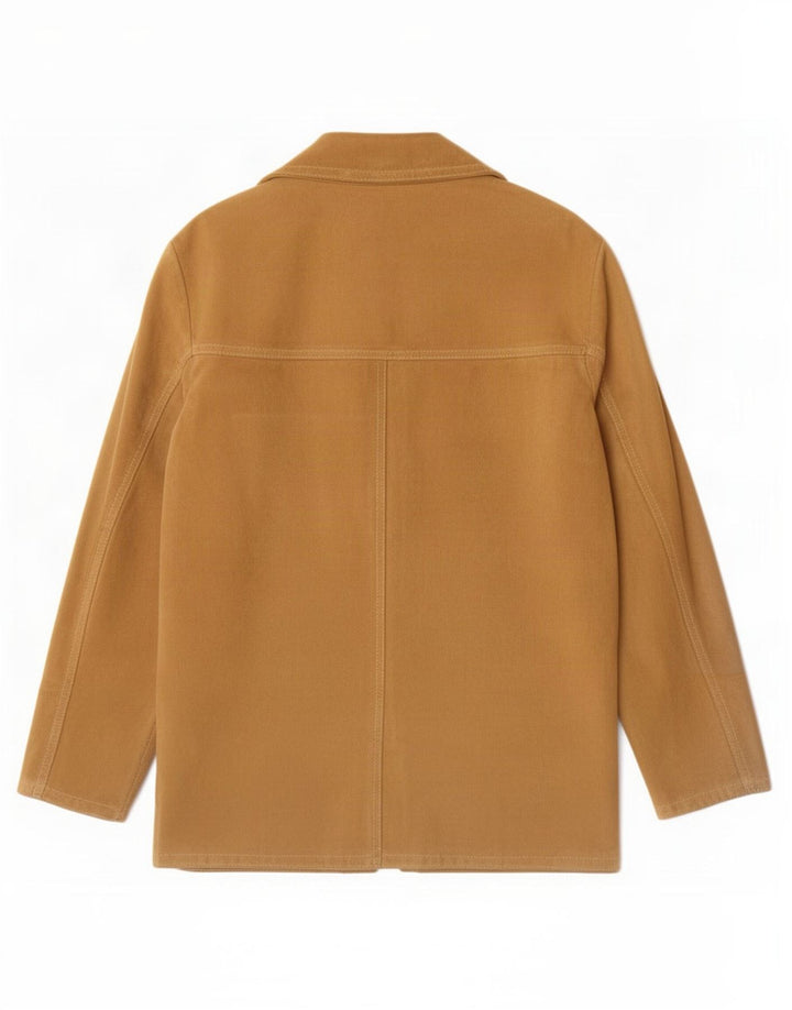 Firenze Damen-Blazer aus Wildleder mit 2 Knöpfen, UK 14, mittelbeigefarbenes Leder