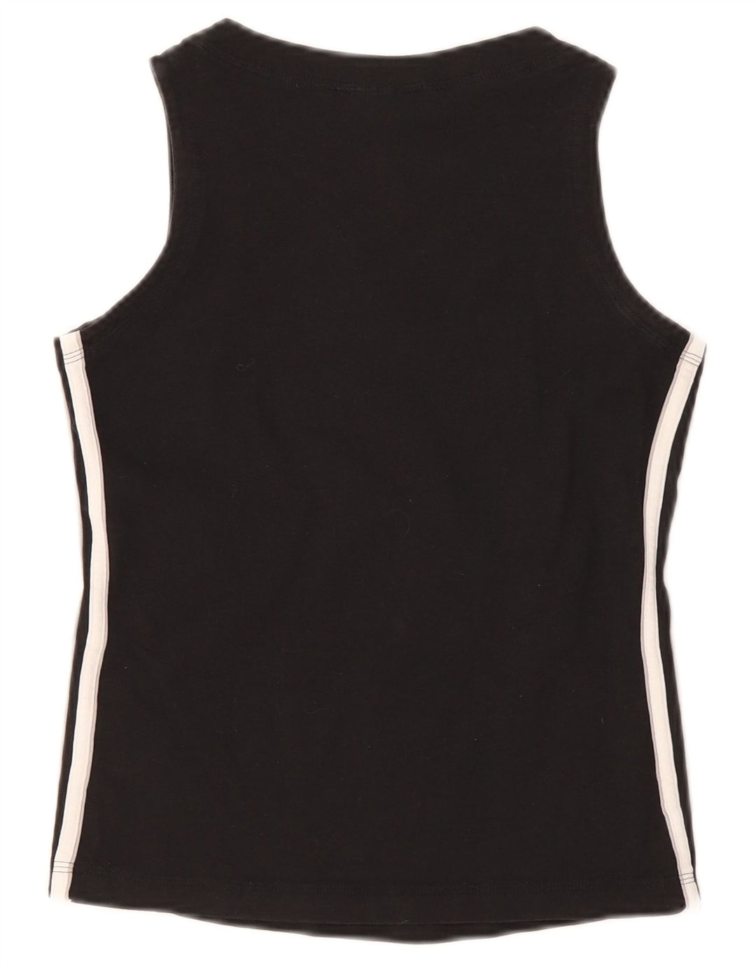 Adidas Damen Weste Top UK 8 Small Schwarz Baumwolle