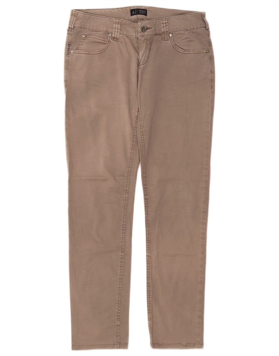 Armani Damen Slim Freizeithose W27 L28 Grau