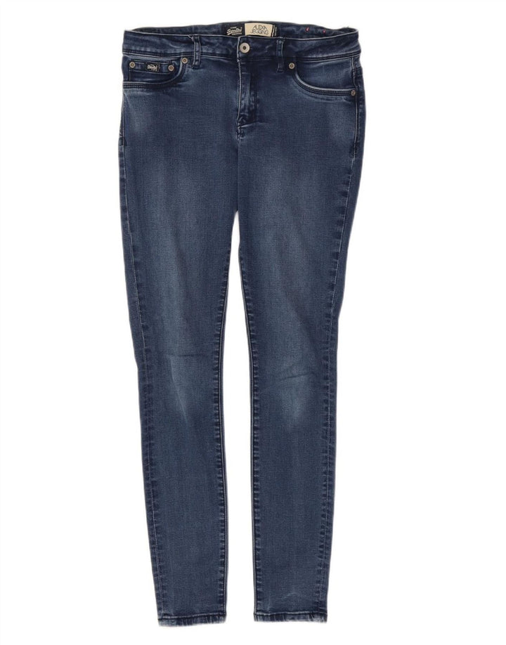 SUPERDRY Damen Alexia Jegging Skinny Jeans W30 L32 Blaue Baumwolle