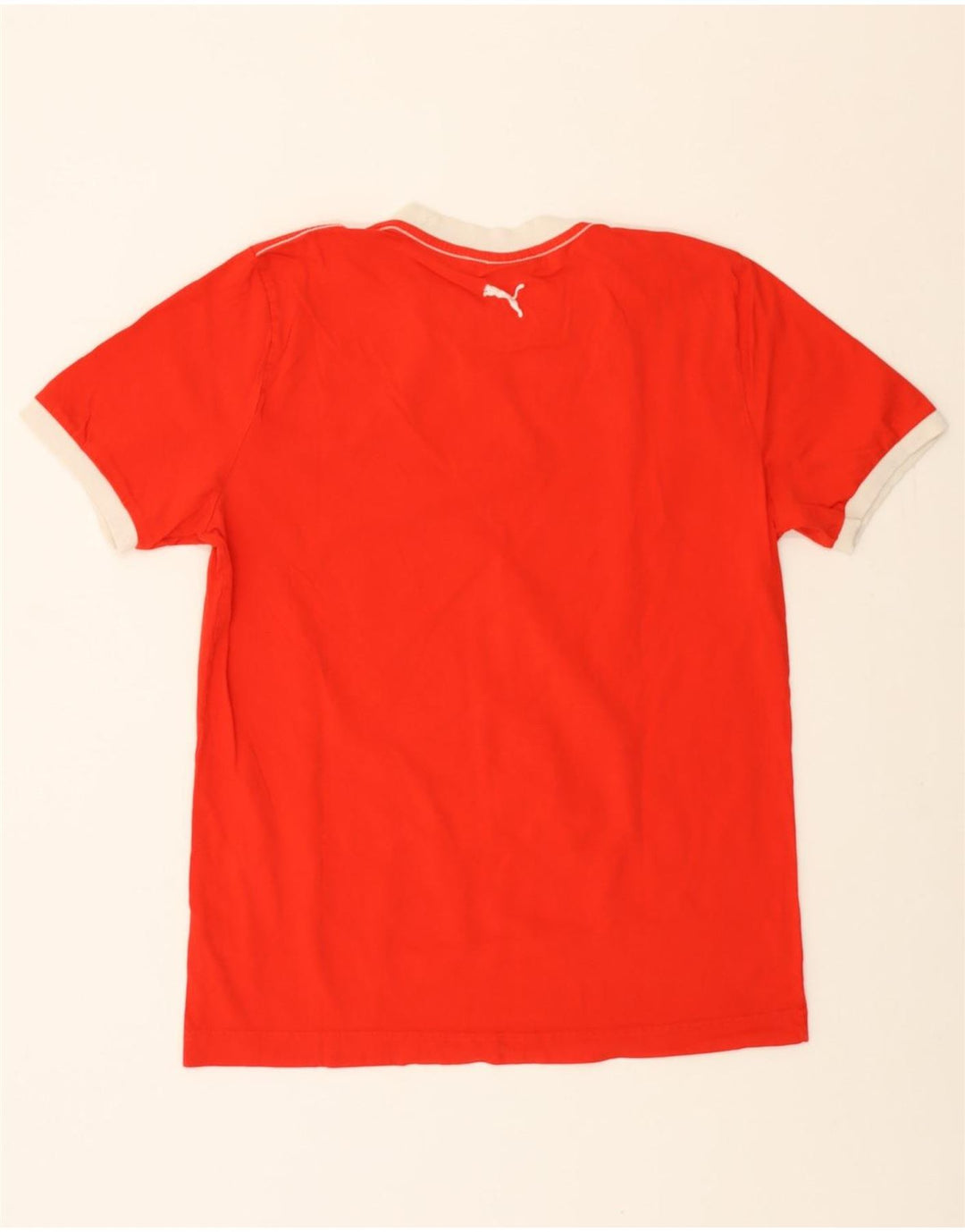 PUMA Mens Graphic T-Shirt Top Large Red Cotton Vintage Puma and Second-Hand Puma from Messina Hembry 
