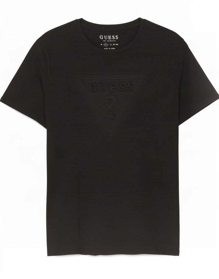 Guess Herren T-Shirt Top Medium Schwarz Baumwolle