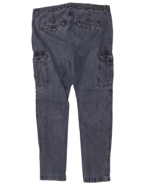Superdry Herren Cargo Slim Jeans W36 L32 Blaue Baumwolle