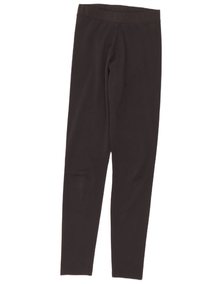 Adidas Damen Graphic Leggings UK 8 Small Schwarz Polyester