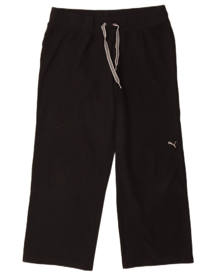 PUMA Damen Trainingshose UK 14 Large Schwarz Baumwolle