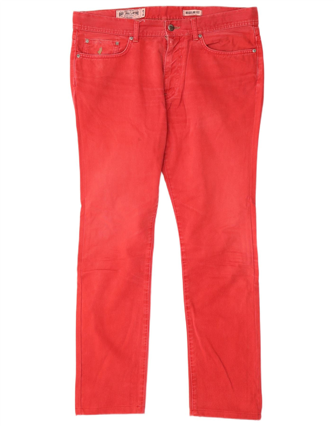 Marlboro Classics Herren-Jeans, reguläre Passform, gerade Passform, W34, L31, Rot