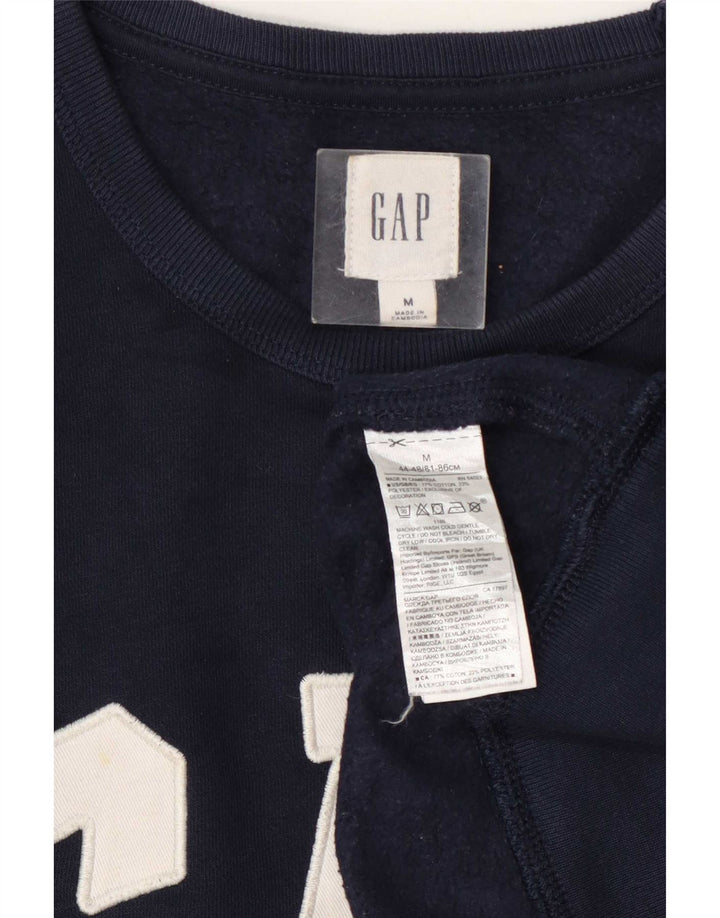 Gap Herren Grafik-Sweatshirt-Pullover aus Baumwolle in mittlerem Marineblau