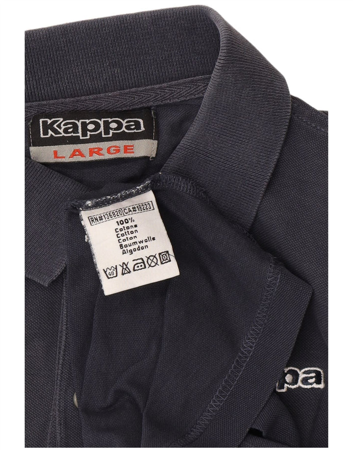 KAPPA Herren-Poloshirt, groß, marineblau, Baumwolle
