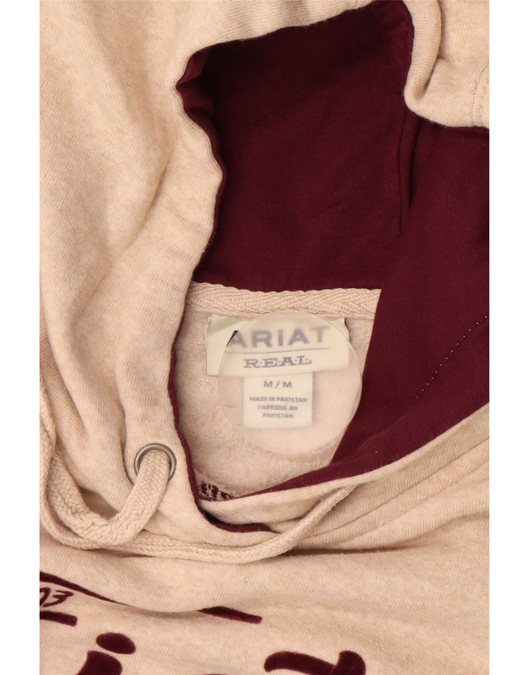 ARIAT Herren-Kapuzenpullover mit Grafik, mittelbeige Baumwolle