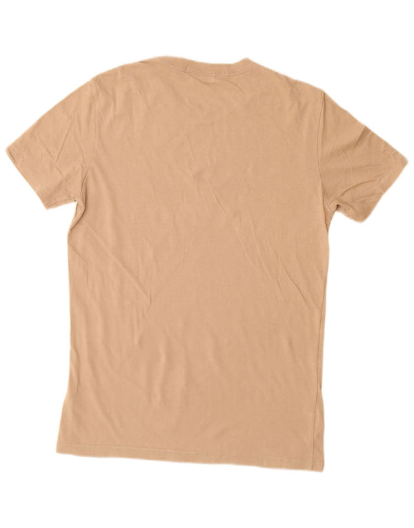 CALVIN KLEIN JEANS Herren-T-Shirt mit Grafik, mittelbraune Baumwolle