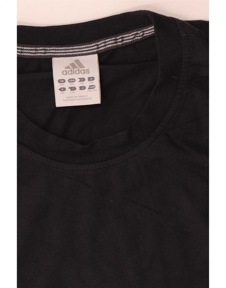 Adidas Herren T-Shirt Top 2XL Marineblau Baumwolle