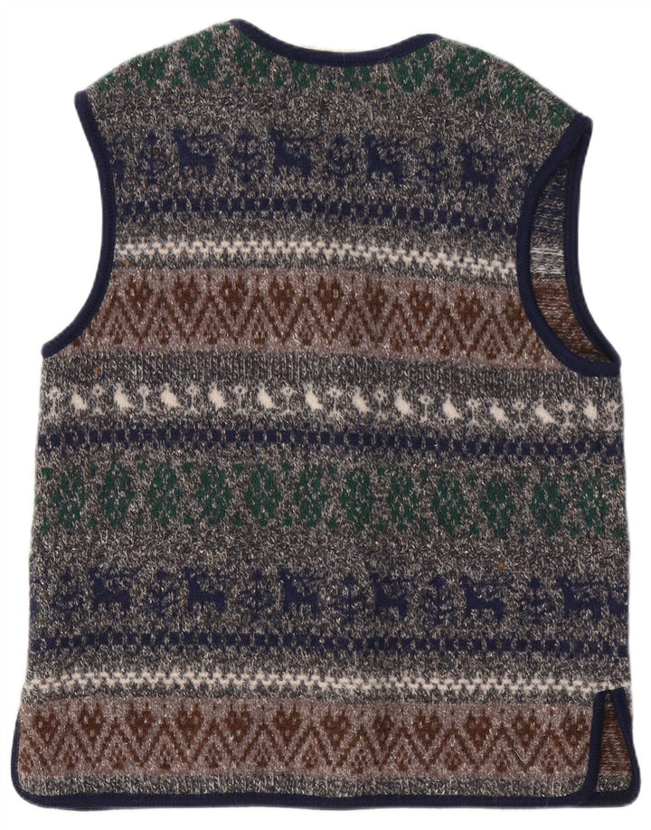 Stapf Damen Strickjacke Pullover EU 42 Groß Mehrfarbig Fair Isle